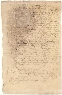 Lease from Daniel Litschoe to Andries Jochemsen of a house and lot on the East River at New Amsterdam