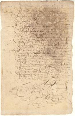 Power of attorney from Augustin Herrman to Isaac Allerton to collect beavers from Governor Johan Prins