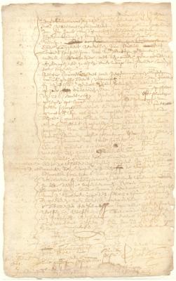 Contract of sale from Aeltje Douwese to Gysbert Arentsen and Louis Papilion, of land on Long Island