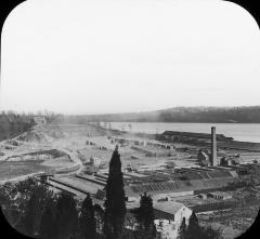 N.Y. Hudson River. Roseton. Panorama of Brick Yards &amp; Clay Pits