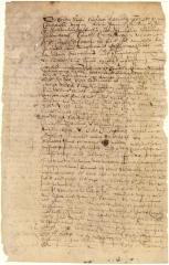 Contract of sale from Cornelis Dircksen Hoochlandt to Cornelis de Potter of a parcel of land on Long Island and a house and lot in Breuckelen