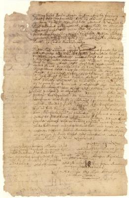 Deed from Pieter Linde to Barent Jansen of twenty morgens of land on the shore of Long Island