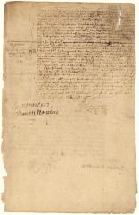 Deed from Dirck van Schelluyne, attorney of Lubbert van Dincklagen, to Claes Hendricksen of a lot on Manhattan Island