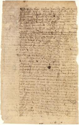 Contract of sale from Cornelis Dircksen Hoochlandt to Cornelis de Potter of a parcel of land on Long Island and a house and lot in Breuckelen