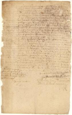 Contract of sale from Jacob Leendersen, as attorney for Frederick Lubbertsen, to Jan Hendricksen Stelman of a parcel of land on the East river