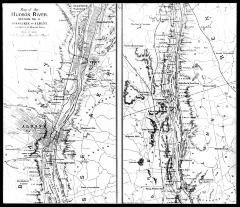 Map of the Hudson River, section no. 5, Coxsackie to Albany and mouth of Mohawk River