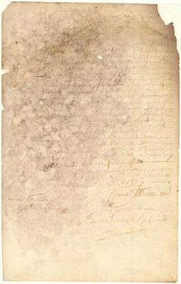 Bond of Isaac Allerton for Grinfil Lerben, captain of the ship Charles, about to sail for Curaçao