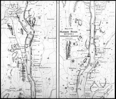 Map of the Hudson River, section no. 3, Newburgh to Kingston