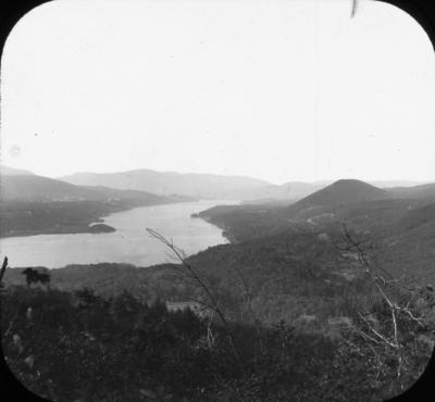 N.Y. Hudson River. Panorama north from Summit of Anthony's Nose.