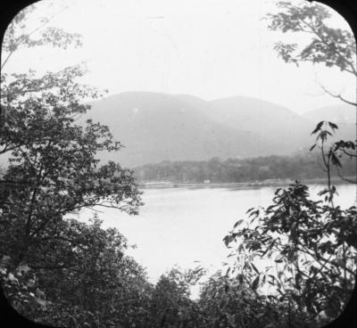 Panorama of Hudson River west from Anthony's Nose