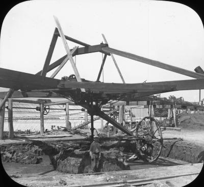 N.Y. Hudson River. Verplanck's Point. Brickmaking. Ring Pit in Brickyard