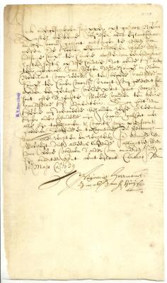 BILL OF LADING for salt loaded at Curaçao for New Netherland