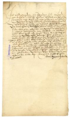 BILL OF LADING for salt loaded at Curaçao for New Netherland