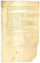 MEMORANDUM of necessities for Curaçao.