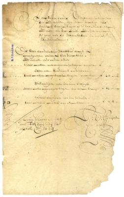 MANIFEST of goods loaded at Curaçao for New Netherland