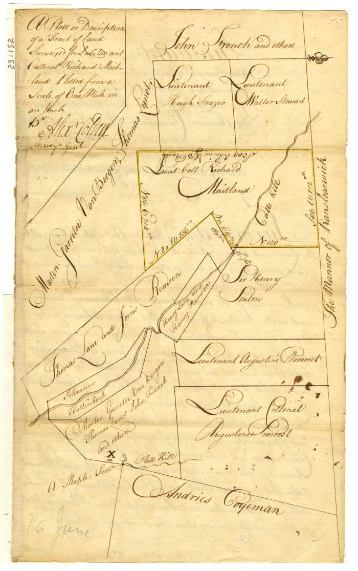 Map of area between the Connecticut river and Lake Champlain