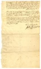 Certificate of survey and payment of John Lewis and Hendrik Fry, 1754