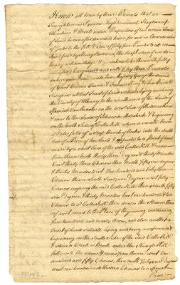 Exemplification of an Indian deed to Henry Remsen, 1764