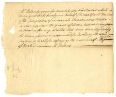 Protest by Mr. De Lancey of Minisink patent, against granting sub-division, 1765