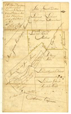 Map of area between the Connecticut river and Lake Champlain