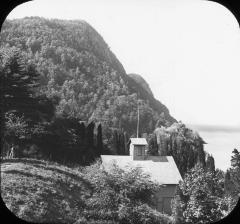 N.Y. Hudson River. Hook Mt. from base