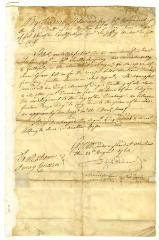 Certificate of General Haldimand that Thomas Stafford served as corporal, 1763