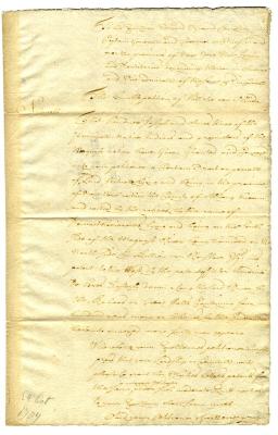 Petition of Hilletie van Olinda for a tract of land, 1704