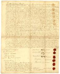 Indian deed to Lewis Morris and others for land south of the Mohawk river and islands, 1722