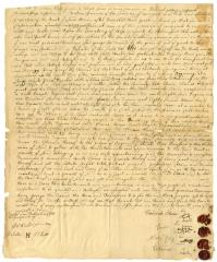 Indian deed to Johan Joost Schnell and Jacob Timerman, 1754