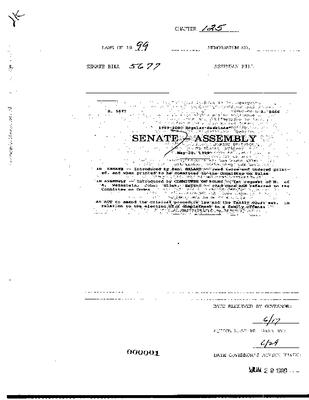 NYS Bill and Veto Jackets: 1999, Chapter 125