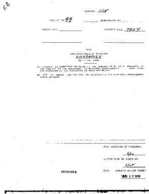 NYS Bill and Veto Jackets: 1999, Chapter 115
