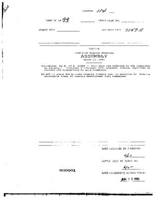 NYS Bill and Veto Jackets: 1999, Chapter 114