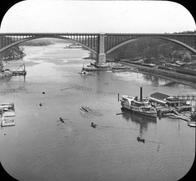 Harlem River & Washington Bridge in New York City