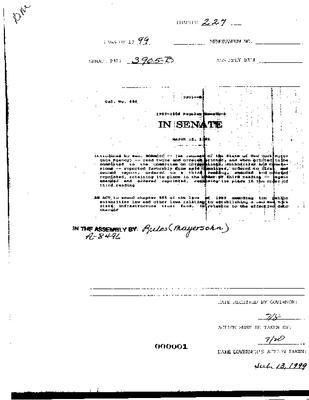 NYS Bill and Veto Jackets: 1999, Chapter 227