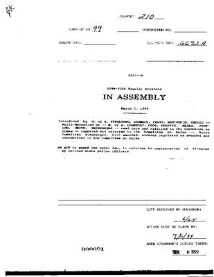 NYS Bill and Veto Jackets: 1999, Chapter 210