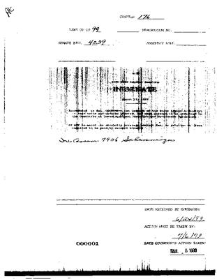 NYS Bill and Veto Jackets: 1999, Chapter 176