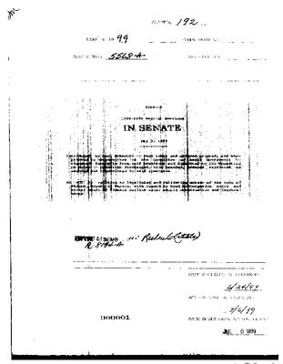 NYS Bill and Veto Jackets: 1999, Chapter 192