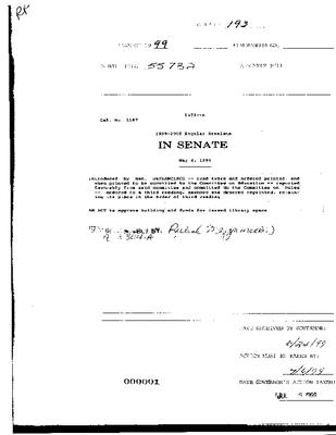 NYS Bill and Veto Jackets: 1999, Chapter 193