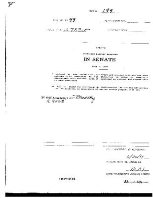 NYS Bill and Veto Jackets: 1999, Chapter 199