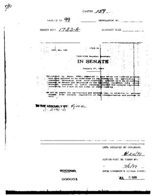 NYS Bill and Veto Jackets: 1999, Chapter 159