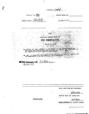 NYS Bill and Veto Jackets: 1999, Chapter 144
