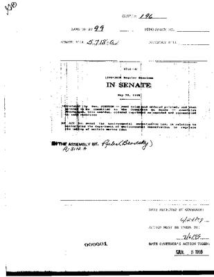 NYS Bill and Veto Jackets: 1999, Chapter 196