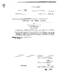 NYS Bill and Veto Jackets: 1999, Chapter 151