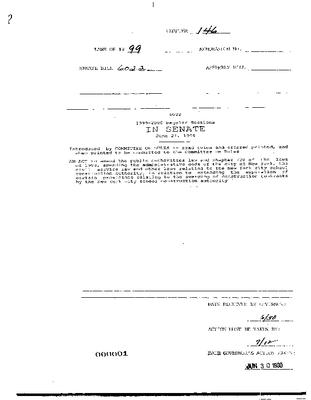 NYS Bill and Veto Jackets: 1999, Chapter 146