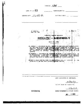 NYS Bill and Veto Jackets: 1999, Chapter 184
