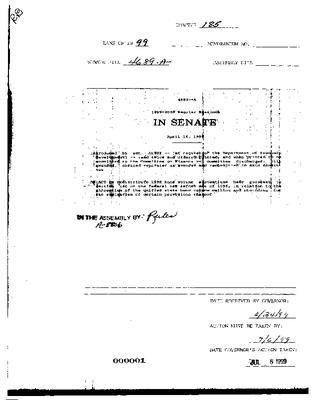 NYS Bill and Veto Jackets: 1999, Chapter 185
