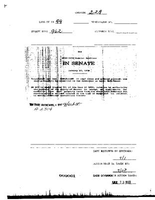 NYS Bill and Veto Jackets: 1999, Chapter 229