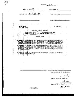 NYS Bill and Veto Jackets: 1999 Chapter 197
