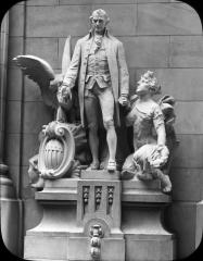 Alexander Hamilton Statue on the Chamber of Commerce Building