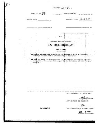NYS Bill and Veto Jackets: 1999, Chapter 217